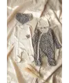 Leopar Desenli % 100 Pamuklu Kız Bebek 4lü Tulum Seti 0-6 Ay