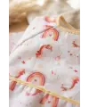 Nova Boho Unicorn Desenli Sıvı Geçirmez Uzun Kollu Mama Önlüğü - BLW ve Faaliyet Önlüğü Kırıntı Cepli 6-24 Ay
