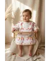 Nova Boho Unicorn Desenli Sıvı Geçirmez Uzun Kollu Mama Önlüğü - BLW ve Faaliyet Önlüğü Kırıntı Cepli 6-24 Ay
