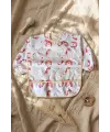 Nova Boho Unicorn Desenli Sıvı Geçirmez Uzun Kollu Mama Önlüğü - BLW ve Faaliyet Önlüğü Kırıntı Cepli 6-24 Ay