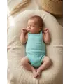 3lü Set Bebek Pamuklu İnce Askılı Body - Nefes Alan Jakarlı Dokulu Yazlık Zıbın Takımı (Pembe, Beyaz, Mint)