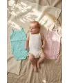 3lü Set Bebek Pamuklu İnce Askılı Body - Nefes Alan Jakarlı Dokulu Yazlık Zıbın Takımı (Pembe, Beyaz, Mint)