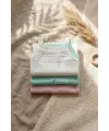3lü Set Bebek Pamuklu İnce Askılı Body - Nefes Alan Jakarlı Dokulu Yazlık Zıbın Takımı (Pembe, Beyaz, Mint)