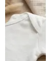 3lü Paket %100 Pamuklu Beyaz Kısa Kollu Bebek Body Takımı - Antialerjik Yumuşak Dokulu Zıbın Seti