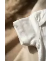 3lü Paket %100 Pamuklu Beyaz Kısa Kollu Bebek Body Takımı - Antialerjik Yumuşak Dokulu Zıbın Seti