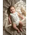 2li %100 Pamuklu Kolsuz Bebek Zıbın Seti - Marin Temalı Yelkenli ve Çapa Desenli Bebek Body Takımı