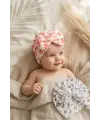 Nova & Leo 2li Bebek Bone Seti - Pamuklu Esnek Kumaş, Yıldız ve Leopar Desenli Büyük Fiyonklu Bandana