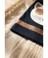 Mia Cool Cat Siyah Sim Detaylı Çift Peluş 0-6 Ay Ponponlu Bebek ve Çocuk Beresi - Yumuşak Pamuklu Mevsimlik Şapka