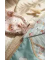 Teddy Guard Sıvı Geçirmez Uzun Kollu Bebek Mama Önlüğü 2li Set - 6-24 Ay Leke Tutmaz BLW Uyumlu Ayıcık Desenli Mama Önlüğü