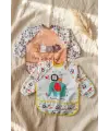 TinyJoy 2li Set Sıvı Geçirmez Uzun Kollu Mama Önlüğü - BLW Uyumlu Leke Tutmaz Bebek Beslenme ve Faaliyet Önlüğü