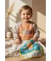 Uzun Kollu Su Geçirmez Bebek Mama Önlüğü 2li Set -6-24 Ay BLW Uyumlu, Leke Tutmaz, Ayıcık ve Civciv Temalı Aktivite Önlüğü