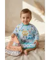 2li Sıvı Geçirmez Uzun Kollu Mama Önlüğü 6-24 Ay- BLW Uyumlu, Kırıntı Cepli, Leke Tutmaz Bebek Yemek ve Aktivite Önlüğü