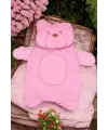 Ayıcık Nakışlı Yastıklı Welsoft Bebek Alt Açma Seti - Pembe