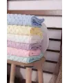 Biyeli Kız Bebek Nohut Battaniye 80*80 Cm - Pembe
