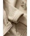 Sevimli Gülen Panda Figürlü Bamboo Bebek Bornoz Seti 0-2 Yaş Kutulu