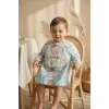 Little Gentleman Ayıcık Figürlü Uzun Kollu Bebek Mama Önlüğü - Sıvı Geçirmez, Leke Tutmaz ve Cepli Beslenme Önlüğü 6-24 Ay