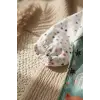 Foxie Dream Su Geçirmez Uzun Kollu Bebek Mama Önlüğü 6-24 Ay - BLW Uyumlu, Kırıntı Cepli, Tilki ve Gökkuşağı Desenli Aktivite Önlüğü