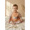 Beary Hugs Sıvı Geçirmez Bebek Mama Önlüğü 6-24 Ay - BLW Uyumlu, Leke Tutmaz Geniş Cepli Boho Bebek Önlüğü