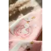 Swan Dream Toz Pembe Sıvı Geçirmez Kollu Bebek Mama Önlüğü - BLW Uyumlu Leke Tutmaz Ek Gıda Önlüğü 6-24 Ay