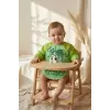 BerryJoy Unisex Yeşil Üzüm Karakterli Su Geçirmez Uzun Kollu Bebek BLW Mama Önlüğü ve Aktivite Smock 6-24 Ay