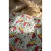 Unicorn Desenli Uzun Kollu Sıvı Geçirmez Bebek Mama Önlüğü - BLW Uyumlu, Cepli ve Leke Tutmaz Ek Gıda Önlüğü 6-24 Ay