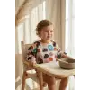 Lulu Kuzu Desenli Su Geçirmez Uzun Kollu Bebek Mama Önlüğü - BLW Uyumlu ve Leke Tutmaz Aktivite Önlüğü 6-24 Ay