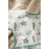 Ocean Dream Sıvı Geçirmez Cepli Uzun Kollu Leke Tutmaz Bebek Mama ve Sanat Önlüğü - Balina Desenli 6-24 Ay