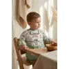 Milo Geyik Figürlü Su Geçirmez Kollu Bebek Beslenme ve Etkinlik Önlüğü - Yeşil Leke Tutmaz BLW Mama Önlüğü 6-24 Ay