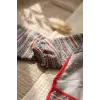 Tribal Bear Serisi Sıvı Geçirmez Uzun Kollu Bebek Mama ve Etkinlik Önlüğü - Boho Tasarım Kırıntı Cepli Smock 6-24 Ay