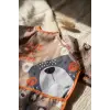 Tribal Bear Serisi Sıvı Geçirmez Uzun Kollu Bebek Mama ve Etkinlik Önlüğü - Boho Tasarım Kırıntı Cepli Smock 6-24 Ay
