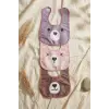Beary Comfort 3lü Paket Sıvı Geçirmez Leke Tutmaz Ayıcık Figürlü Bebek Mama Önlüğü Seti - Pastel Renkler & Ayarlanabilir Boyun Bandı 0-12 Ay