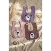 Beary Comfort 3lü Paket Sıvı Geçirmez Leke Tutmaz Ayıcık Figürlü Bebek Mama Önlüğü Seti - Pastel Renkler & Ayarlanabilir Boyun Bandı 0-12 Ay