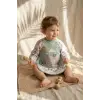 Bambini Su Geçirmez Uzun Kollu Mama Önlüğü 2li Set - Leke Tutmaz, Cepli Ek Gıda ve Aktivite Önlüğü (Zürafa & Koala) 6-24 Ay