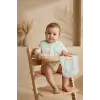 Mallow Bunny Sıvı Geçirmez Leke Tutmaz 2li Bebek Mama Önlüğü Seti - Tavşan Desenli, Mama Cepli, Cırtlı Mint-Pembe 0-12 Ay