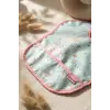Mallow Bunny Sıvı Geçirmez Leke Tutmaz 2li Bebek Mama Önlüğü Seti - Tavşan Desenli, Mama Cepli, Cırtlı Mint-Pembe 0-12 Ay