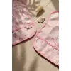 Bella Bear 2li Sıvı Geçirmez Cepli Mama Önlüğü - Pembe Balerin Ayıcık Desenli Leke Tutmaz Bebek Önlüğü 0-12 Ay