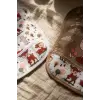 Bambi Serisi 2li Sıvı Geçirmez Cepli Bebek Mama Önlüğü - Orman Temalı Leke Tutmaz Ayarlanabilir Cırtlı Set 0-12 Ay