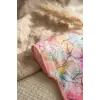 Aura Flora Sanatsal Çiçek Desenli Sıvı Geçirmez Cepli Leke Tutmaz Bebek Mama Önlüğü - Premium Kalite Yumuşak Doku 6-24 aY