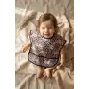 Luvia Su ve Leke Geçirmez Cepli Bebek Mama Önlüğü - Pembe Panter ve Sevimli Ayıcık Desenli BLW Uyumlu Mama Koruyucu 6-24 Ay