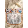 WoolyJoy Renkli Koyun Desenli Leke Tutmaz Sıvı Geçirmez Cepli Bebek Mama Önlüğü - BLW Uyumlu Kolsuz Smock 6-24 Ay
