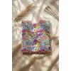 Zesty Pop-Art Desenli Su Geçirmez Kolsuz Bebek Mama Önlüğü - Sıvı Geçirmez, Kırıntı Cepli ve Leke Tutmaz Beslenme Önlüğü 6-24 Ay