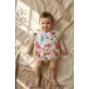 Safari Desenli Sıvı Geçirmez Cepli Bebek Mama Önlüğü - Kolsuz BLW Dostu Leke Tutmaz Silinebilir Premium Kumaş 6-24 Ay