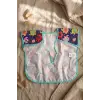 Elly Joy Renkli Fil Desenli Sıvı Geçirmez Leke Tutmaz Bebek Mama Önlüğü - Ergonomik Kolsuz Faaliyet ve Yemek Önlüğü 6-24 Ay