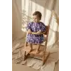 Bavyera Mor Koala Desenli Sıvı Geçirmez Uzun Kollu Bebek Beslenme Önlüğü - BLW Uyumlu Mama Önlüğü 6-24 Ay