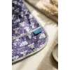 Bavyera Mor Koala Desenli Sıvı Geçirmez Uzun Kollu Bebek Beslenme Önlüğü - BLW Uyumlu Mama Önlüğü 6-24 Ay