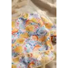 Limon Desenli Uzun Kollu Bebek Mama Önlüğü - Su Geçirmez, Cepli ve Leke Tutmaz Fonksiyonel Bluz Önlük 6-24 Ay
