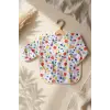 BerryBright Tropikal Meyve Desenli Su Geçirmez Cepli Kollu Bebek Mama Önlüğü - BLW Uyumlu Leke Tutmaz Aktivite Önlüğü 6-24 Ay