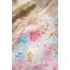 Flora Bloom Sıvı Geçirmez Cepli Bebek Mama Önlüğü - Suluboya Çiçek Desenli Premium Mama Önlüğü 6-24 Ay