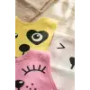 Lumi 3lü Paket Hayvan Figürlü Yumuşak Dokulu Bebek Mama Önlüğü Seti - %100 Pamuklu ve Sıvı Emici 0-12 Ay