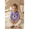 Teddy Bloom 3lü Paket Ayıcık Figürlü Yumuşak Havlu Bebek Mama Önlüğü Seti - Sıvı Emici ve Cilt Dostu 0-12 Ay